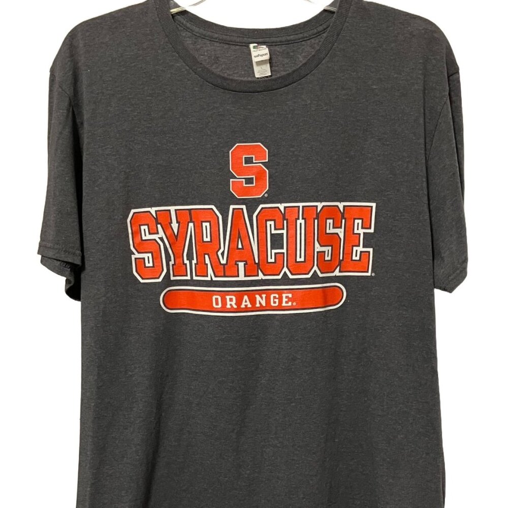 Syracuse University Oranges Fruit of the Loom Softspun Tee Shirt, Large